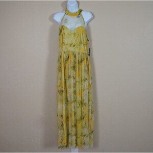 NWT Candalite Women's Floral Maxi Dress Sparkle Tulle Fairy Whimsical Formal XL